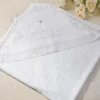 Christening Towel with Embroidered Cross – 100% Cotton, Soft & Absorbent, for Babies and Children
