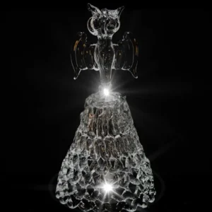 Rock Crystal Bell with Crystal Hammer