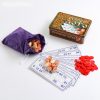 Bingo,Lotto Russian "Russian patterns"wooden barrels and metall gift box,size: 22cm x 18cm x 7cm
