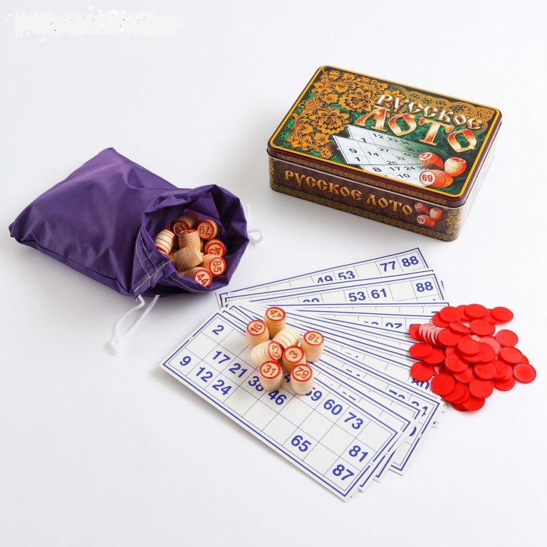 Bingo,Lotto Russian "Russian patterns"wooden barrels and metall gift box,size: 22cm x 18cm x 7cm