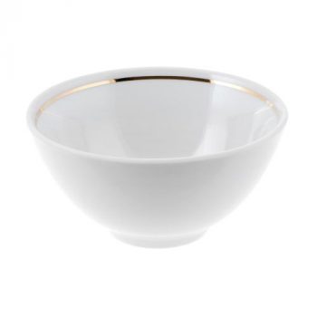 Salad bowl 0.370 ml Patterns "White Swan" Dulevo porcelain, Moscow. Dishwasher safe*