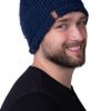 Hat made of 100% Sheep wool. BUKLE, color Indigo.