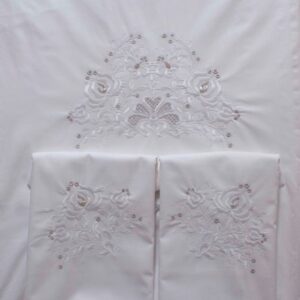 "DOUBLE" size of 4 pc set.  Duvet cover (1pc)-147 * 212cm,  Sheet (1pc)-150 * 212cm, Pillowcase (2pc)-70 * 70cm.*