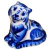 Tiger - gift. The symbol of 2022, H:7cm. H: 7cm. brand Gzhel