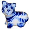 Cat- gift. The symbol of 2022, H: 4cm, W: 4.5cm. brand Gzhel