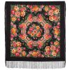 «Rose  sity» Shawl with silk fringe, Dimension: 89 by 89cm(35,6”*35,6”). brand: Pavlovo posad Manufactory .Since 1795.Старинный Востановленный рисунок.