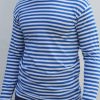 Russian Summer Telnyashka (Тельняшка ВДВ)Т-Shirt.With Blue strips. 100% Cotton.