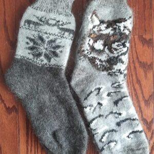 size:12-15,foot size: 29-31cm. Goat Down Orenburg brand socks.Pattern in assortment.