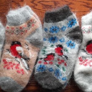 size:6-8(23-24cm).Goat Down Orenburg brand socks. Thick, very soft