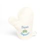 Mitten  Felt with embroidery for sauna and bath.