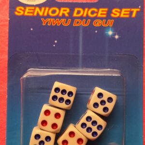 Backgammon. Набор игральных костей. A set of dice, 6 pcs, 1.3 x 1.3 cm*