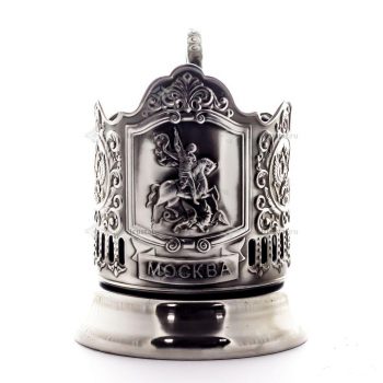 The Tea glass holder, Podstakannik  " George the Victorious ",material: Сupronickel (Русский Мельхиор).