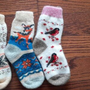 size: 17-18cm/5-7. Goat Down, Thick Orenburg brand socks.