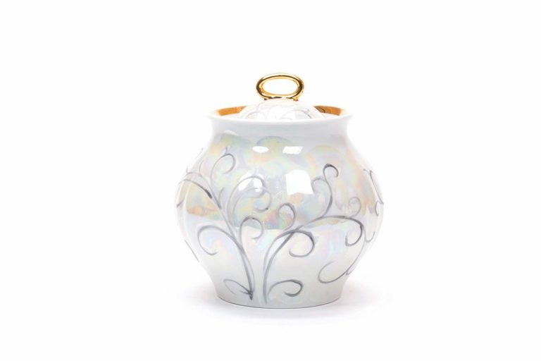 Dulevo Sugar Bowl Pattern "Morozko" 25 oz(750ml). brand name Dulevo*