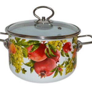Enameled cookware pot "Granada" brand Vitros. Size: 2L, 3L, 4L