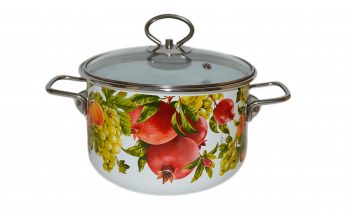 Enameled cookware pot "Granada" brand Vitros. Size: 2L, 3L, 4L