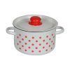 Steel Enameled pot"Jam" 1.5L. Suitable for electric, ceramic,gas stove, Induction cooktop.