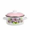 Enameled pot "Azalia". Size: 1.5L, 3L, 5L