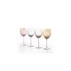 set of 4 pc. 470ml,(16.5oz). Rainbow Brilliant assorted colors wine glasses. made in Poland.