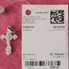925 Sterling silver Christening Cross Pendant, weight:0.85gr*