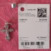 925 Sterling silver Christening Cross Pendant, weight:1.29gr
