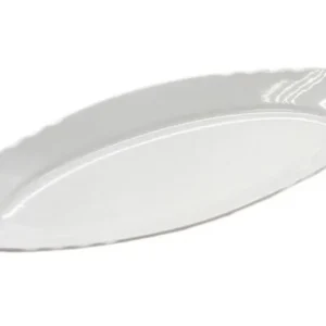Porcelain Herring Dish “White Swan” 30 cm – Dulevo Porcelain Factory