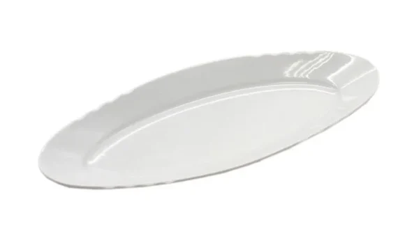 Porcelain Herring Dish “White Swan” 30 cm – Dulevo Porcelain Factory
