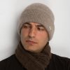 Caps, Hat Double knitted from Mongolia. 100% of cashmere,fine knitting.
