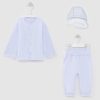 Christening set (shirt/cap/romper), height 80 (26). Cotton 100%. Крестильная рубашка, штанишки, чепчик.