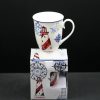 210 ml  Bone china Mug "Nautical. Canada" in a gift box.