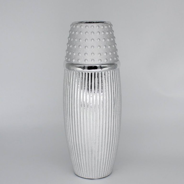 Ceramic Vases Mini Sculptures Statues Figurines are made of high quality ceramics Ceramic vase silver. size: 14 cm*33 cm