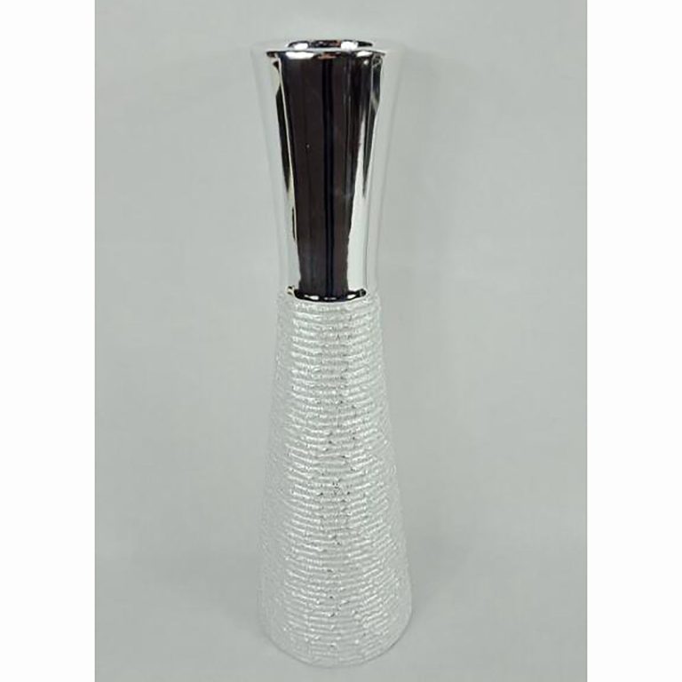 Ceramic vases are made of high quality ceramics. Beautiful, Fashion Ceramic vase Silver Top. size:16 cm*51 cm