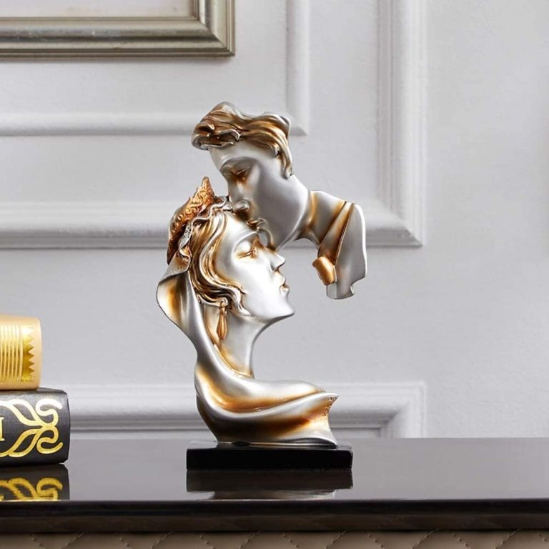 Mini Sculptures Statues Ceramic Vase Figurines are made of high quality ceramics Kissing Couple Sculpture. size: 26 cm*16 cm.
