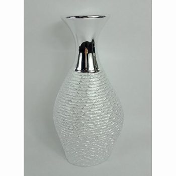 Ceramic vase Silver Top. size:15 cm*29 cm