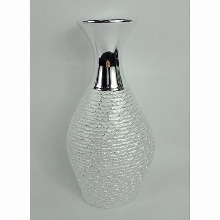 Ceramic vase Silver Top. size:15 cm*29 cm