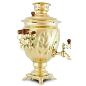 Electric Tula Samovar 3L Brass — Classic Design with Modern Comfort