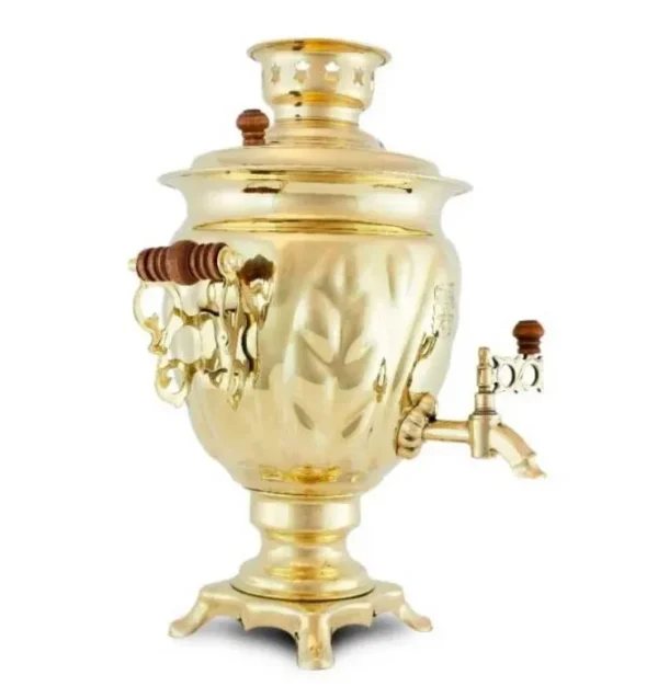 Electric Tula Samovar 3L Brass — Classic Design with Modern Comfort
