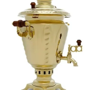 Electric Tula Samovar 3L Brass — Classic Design with Modern Comfort