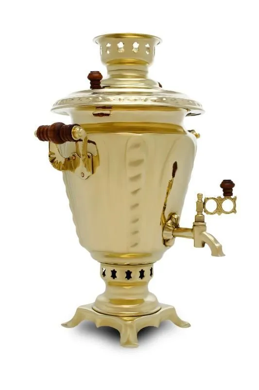 Electric Tula Samovar 3L Brass — Classic Design with Modern Comfort