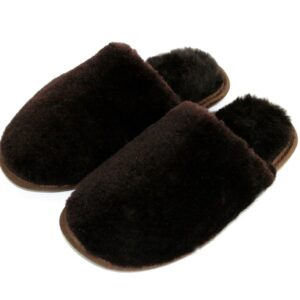 size:10(40rus).Foot length: 26cm. Slippers made of 100% natural Mouton. Outsole Rubber.