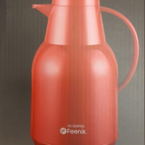 Thermos with glass flask, red color. 2L