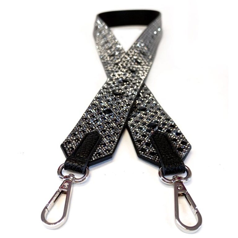Royal Ice Black Diamond Bandoulire Belt Royal Ice Black- Diamond Bandouliere. Belt for the women's bags . size:120cm. Brand: Jacqueline Kent