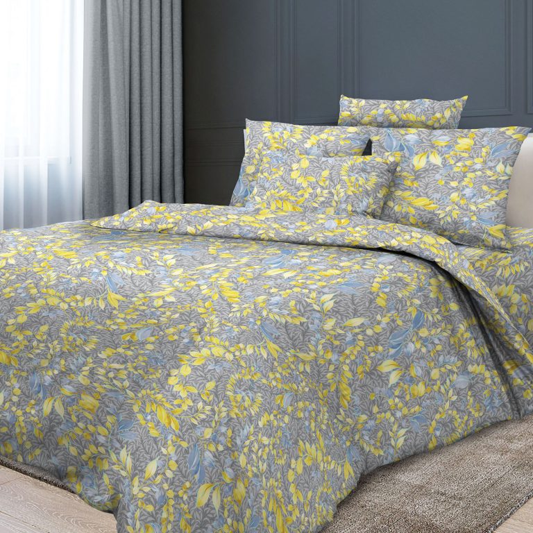Bed linen Cotton 100% in Canada "DOUBLE" size of 4 pc set. Duvet cover (1pc)-147 * 212cm, Sheet (1pc)-150 * 212cm, Pillowcase (2pc)-50 * 70cm.
