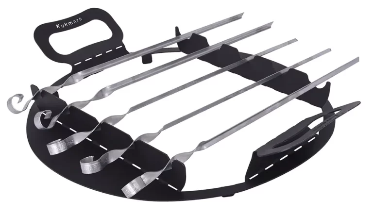 Подставка для шампуров купить в Канаде Kalyna store Thornhill On Stand for skewers on Uchag(Ochag) for a Kazan12 l (with skewers 5 pcs.). Подставка для шампуров на Учаг для казана на 12л