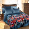 "Queen" size of 4 pc set.  Duvet cover: 180x215cm, Pillowcase: 70x70 - 2 pcs. Sheet: 200x220cm