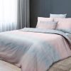"Queen" size of 4 pc set.  Duvet cover: 180x215cm, Pillowcase: 70x70 - 2 pcs. Sheet: 200x220cm