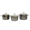 Enameled cookware pot "Iseberg" brand Vitros. Size: 2L, 3L, 4L
