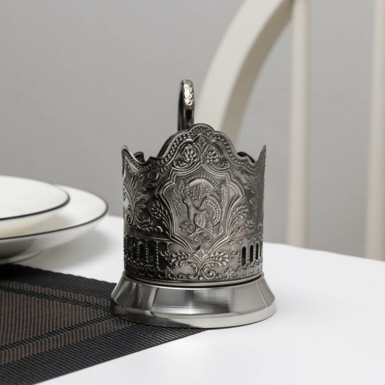 "Сapercaillie" Russian Tea Glass Holder (Podstakannik). Out of Stock. New arrival expected.