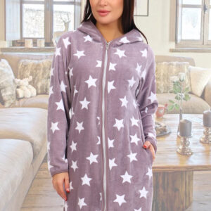 size: 58-Rus. Women's Dressing Gown, Knitted Home Wear 6705
