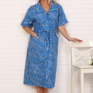 size: 52-Rus. Women's Dressing Gown, Knitted Home Wear Zemfira